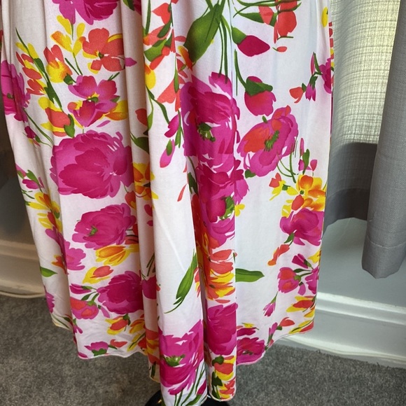 Dots Women’s Floral Strapless Summer Mini Dress  sz XL NWT - Picture 6 of 9